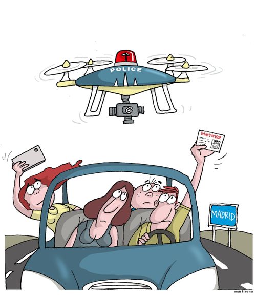 Drones monitor roads in Spain