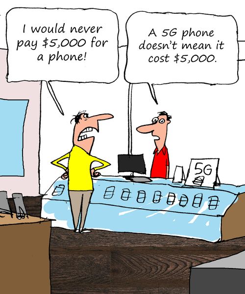 "I would never pay $5000 for a phone."