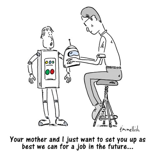 "Your mother and I just want to set you up as best we can for a job in the future. . ."
