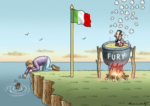 Salvini is boiling with anger
