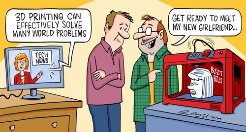 "3D printing can effectively solve many world problems."