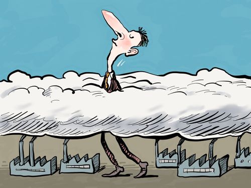 Breathing clean air above the pollution