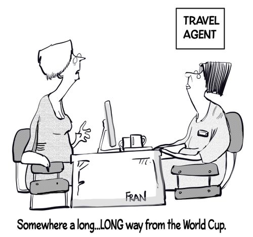 "Somewhere along long. . . LONG way from the World Cup."