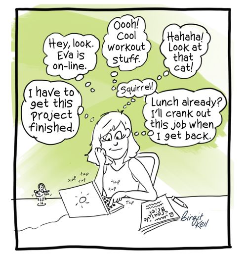 "I have to get this project finished."
