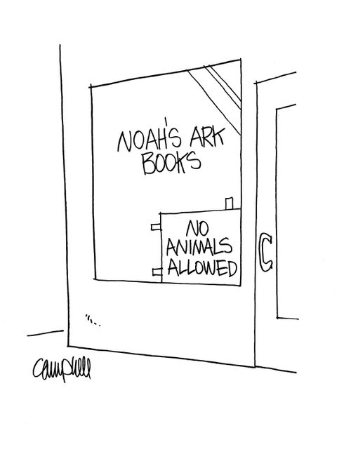 Noah's Ark Books:  No animals allowed.