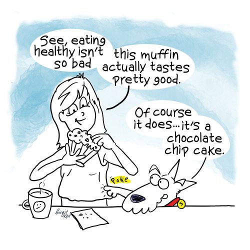 See, eating healthy isn't so bad...."