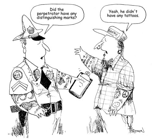 "Did the perpetrator have any distinguishing marks?"