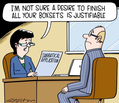 "I'm not sure a desire to finish all your boxsets is justifiable."