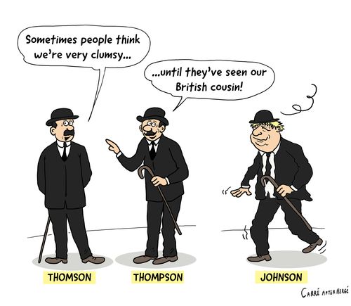 "Sometimes people think we're very clumsy...until they've seen our British cousin."