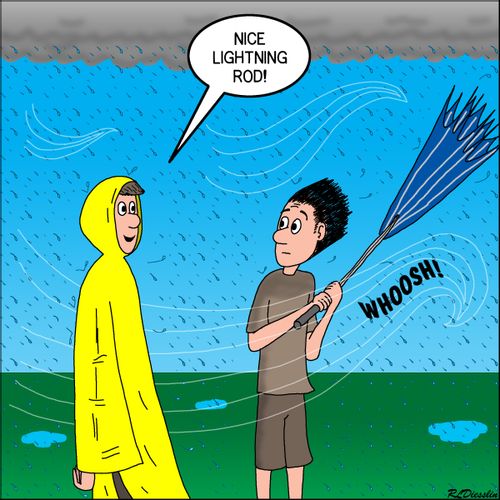 "Nice lightning rod!"