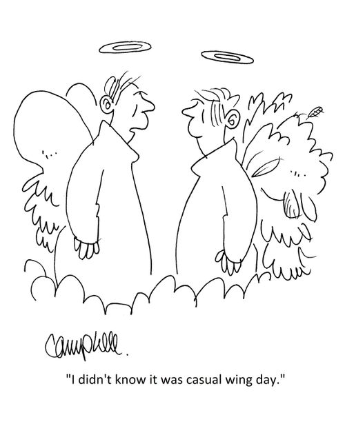 "I didn't know it was casual wing day."