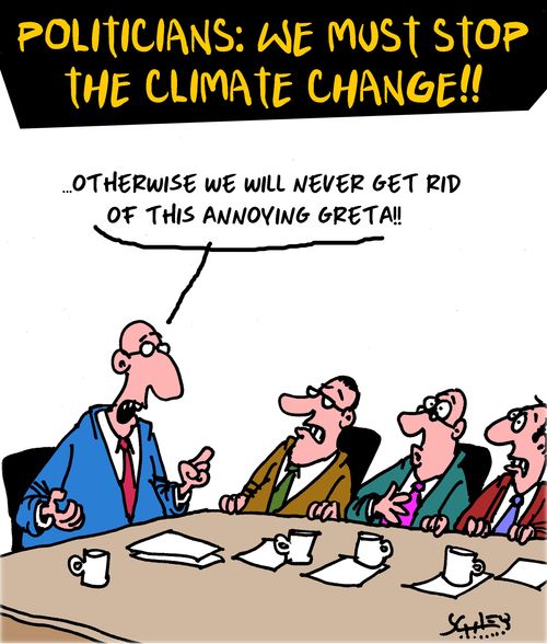 Politicians: we must stop the climate change!!