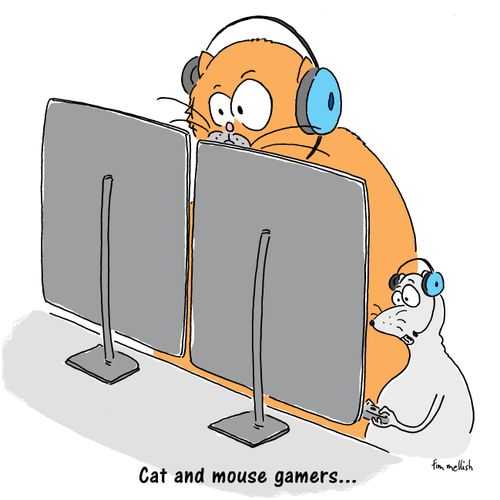 Cat and mouse gamers. . .