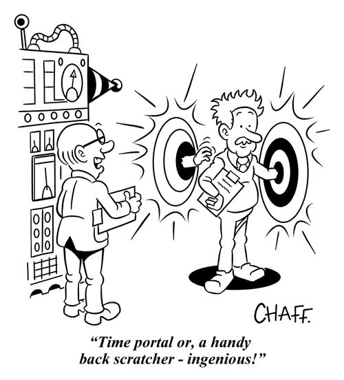 "Time portal or, a handy back scratcher - ingenious!"