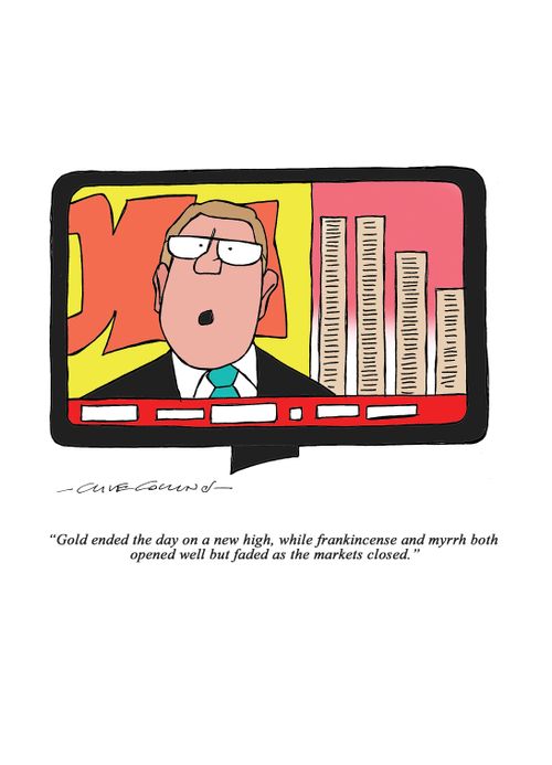 "Gold ended the day on a new high, while frankincense and myrrh both opened well but faded as the markets closed."