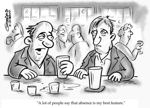 "A lot of people say that absence is my best feature."