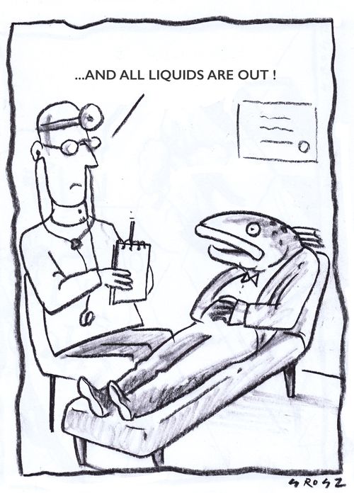". . . And all liquids are out!"