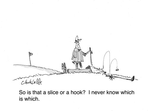 "So is that a slice of a hook? I never know which is which."