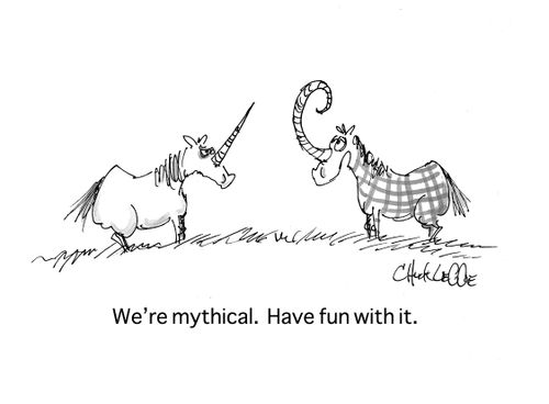 "We're mythical. Have fun with it."