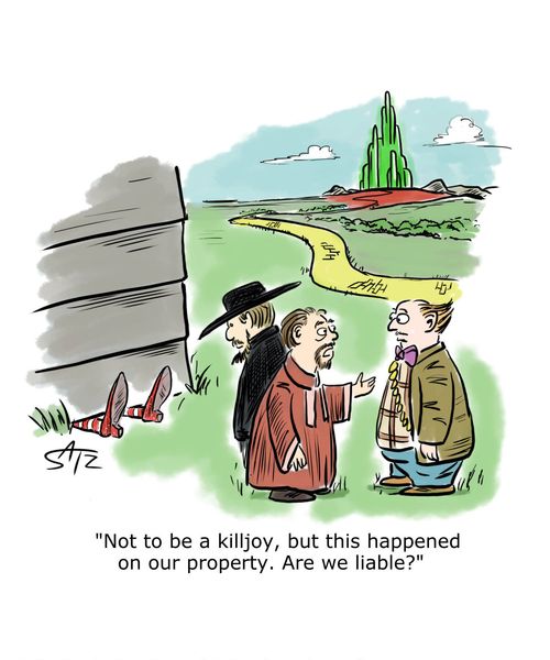 "Not to be a killjoy, but this happened on our property. Are liable?"