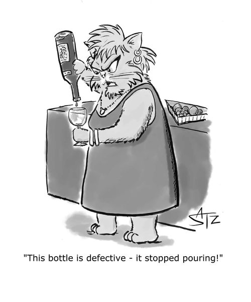 "This bottle is defective - it stopped pouring!"