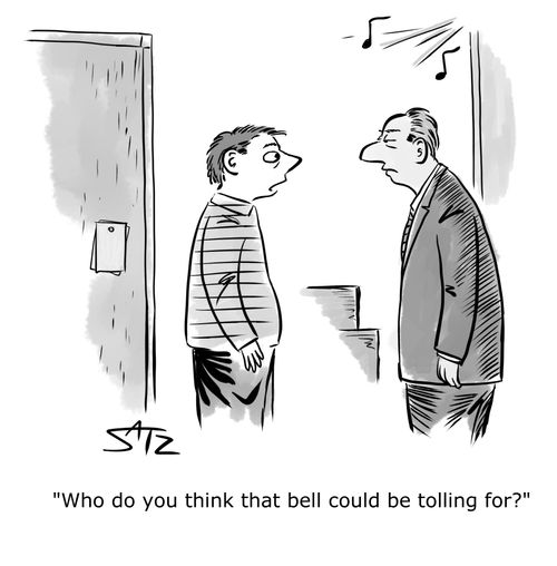 "Who do you think that bell could be tolling for?"