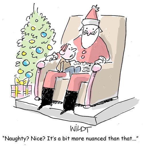 "Naughty? Nice? It's a bit more nuanced than that..."