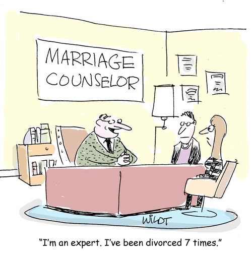 "I'm an expert. I've been divorced 7 times."
