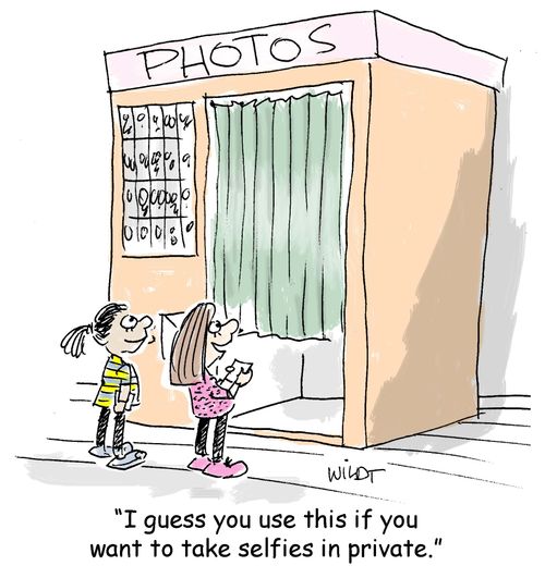 "I guess you use this if you want to take selfies in private."