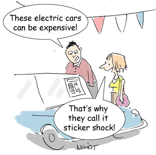 "These electric cars can be expensive."