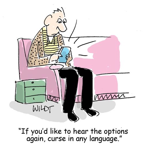 "If you'd like to hear the options again, curse in any language."