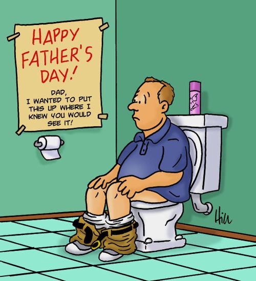 Father's Day Toilet Card