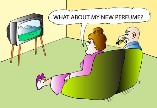 "What about my new perfume?"