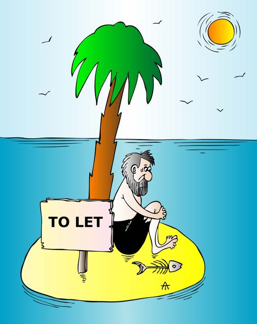 Man on Island