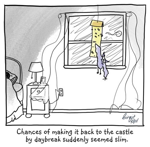 Chances of making it back to the castle by daybreak suddenly seemed slim.