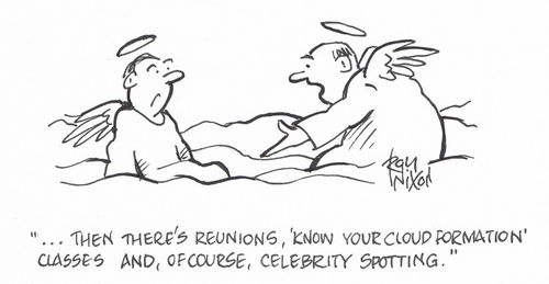 "...then there's reunions, 'Know Your Cloud Formation' classes and, of course, celebrity spotting."