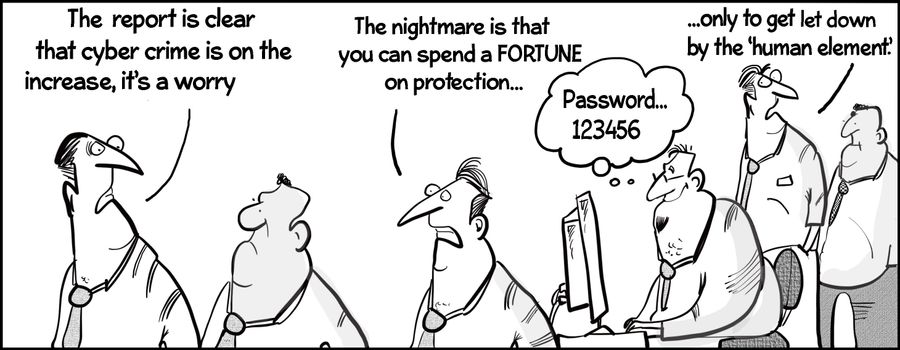 "The report is clear that cyber crime is on the increase, it's a worry."