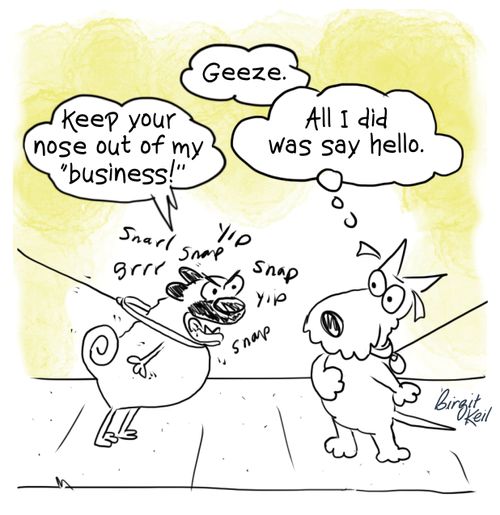 "Keep your nose out of my business!"