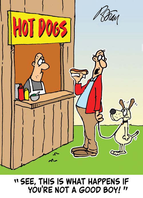 "See, this is what happens if you're not a good boy!"