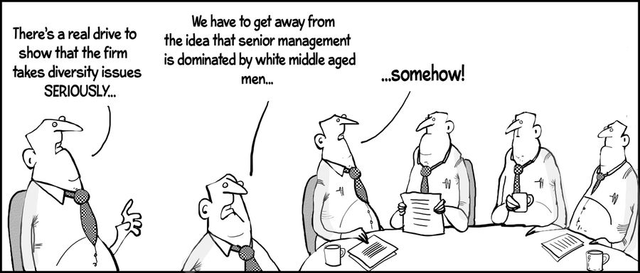 "There's a real drive to show that the firm takes diversity issues seriously. . ."