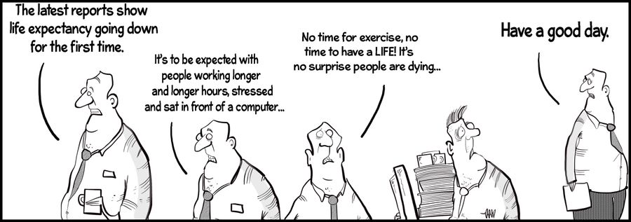 "The latest reports show life expectancy going down for the first time."