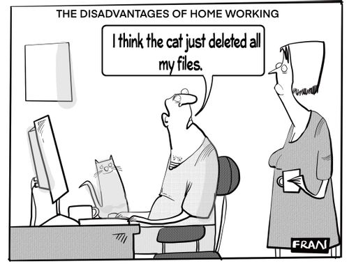 The disadvantages of homeworking.