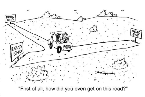 "First of all, how did you even get on this road?"