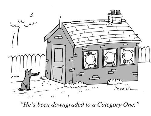 "He's been downgraded to a Category One."