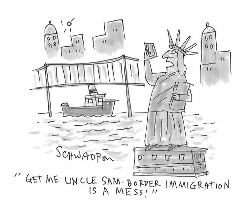 "Get me Uncle Sam. Border immigration is a mess."