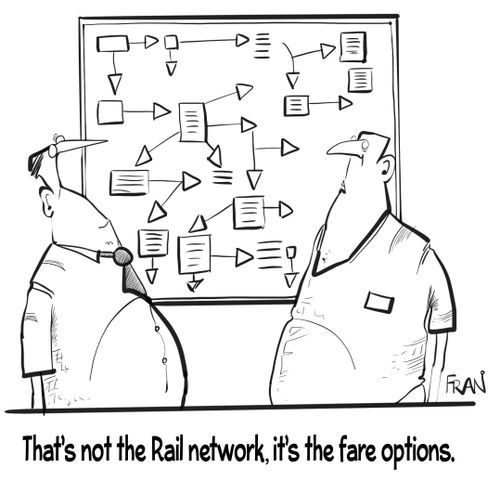 "That's not the rail network, it's the fair options."