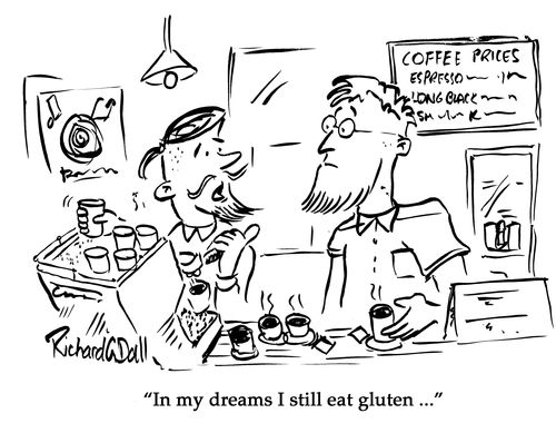 "In my dreams I still eat gluten..."