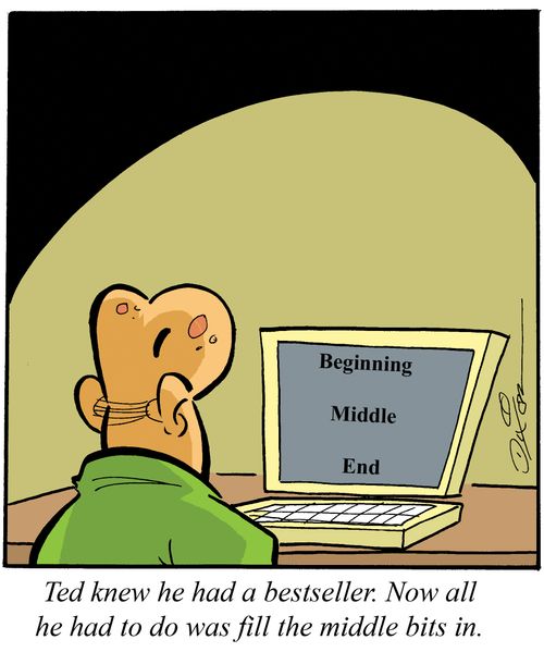 Ted knew he had a bestseller. Now all he had to do was fill the middle bits in.