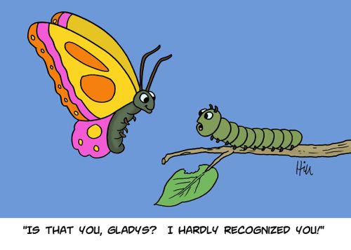 "Is that you, Gladys? I hardly recognized you!"