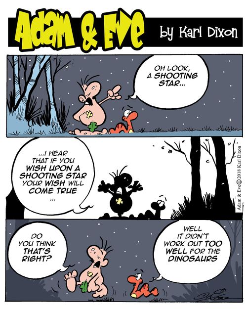 "Oh look, a shooting star. . ."